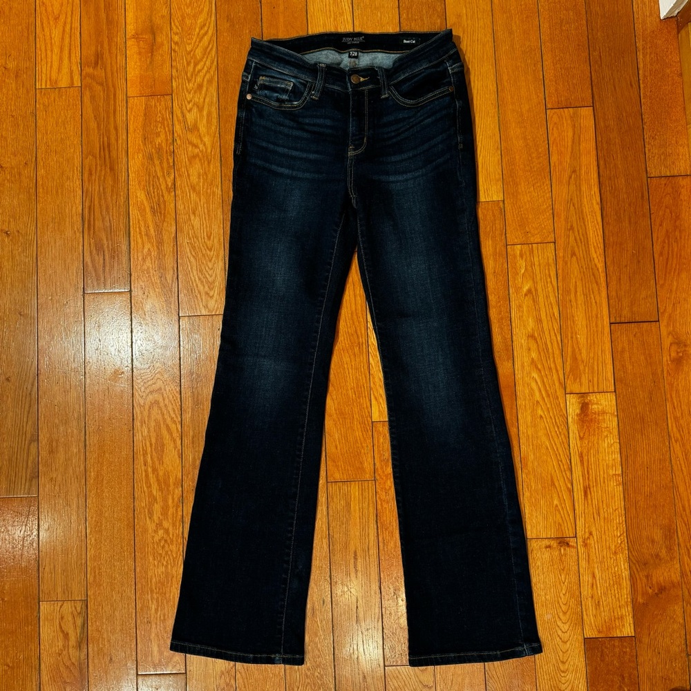 Judy Blue 7/28 Dark Wash Boot Cut Jeans EUC